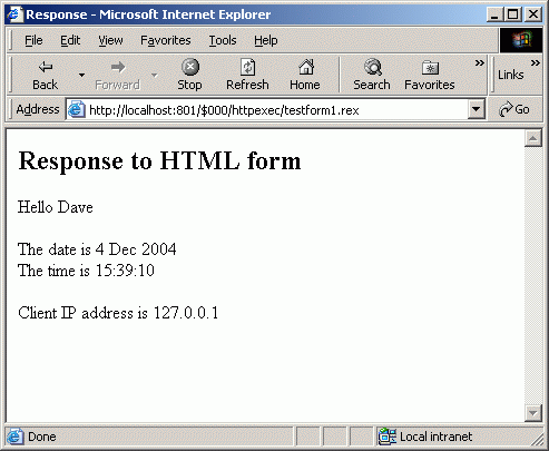 testform1 response browser window